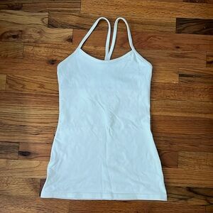 White Lululemon tank